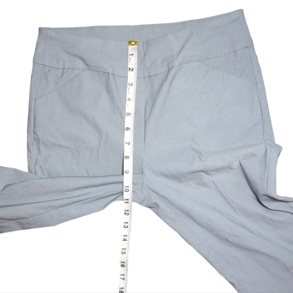NWT Tribal Cropped Pull On Pants With Lace Up Detail Size 6 - Picture 4 of 6